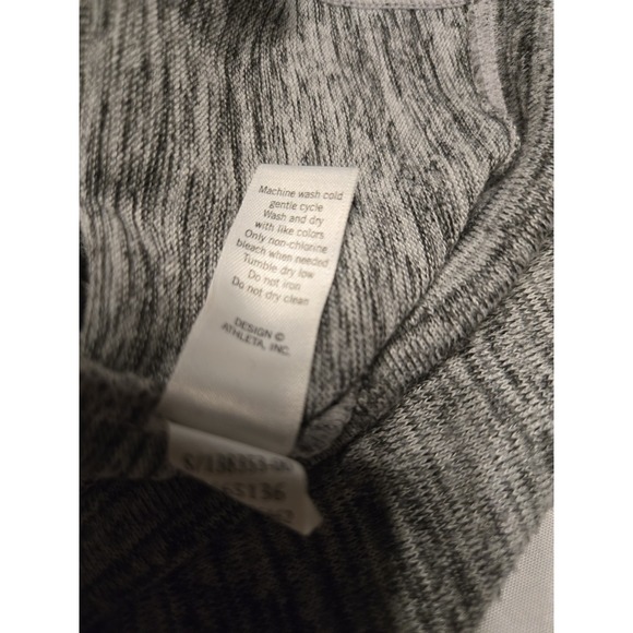 Athleta techie sweat gray cowl‎ hoodie oversized soft w Pocket XS athletic fall - Picture 7 of 10